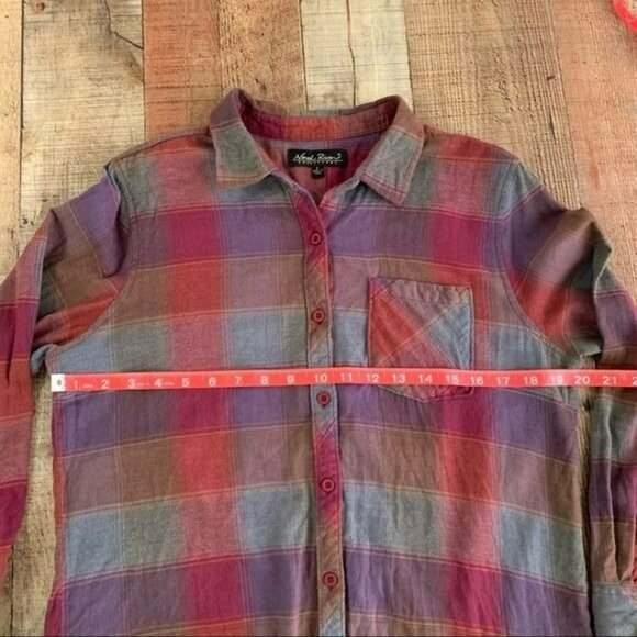 Plaid Button Down Shirt - Multicolor - Picture 4 of 5